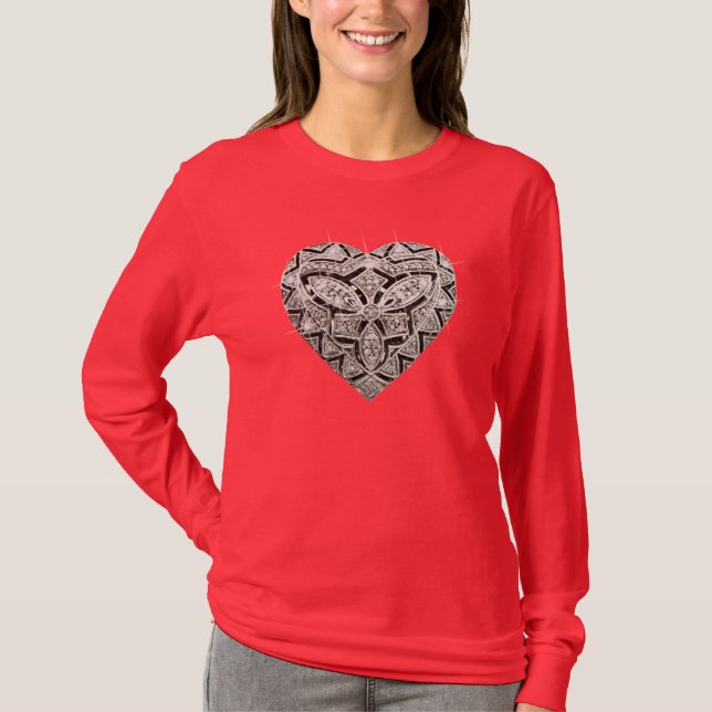Elegante Camisa Corazón de Diseñador (Anverso)