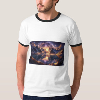 Elegante camiseta con manga completa impresa para