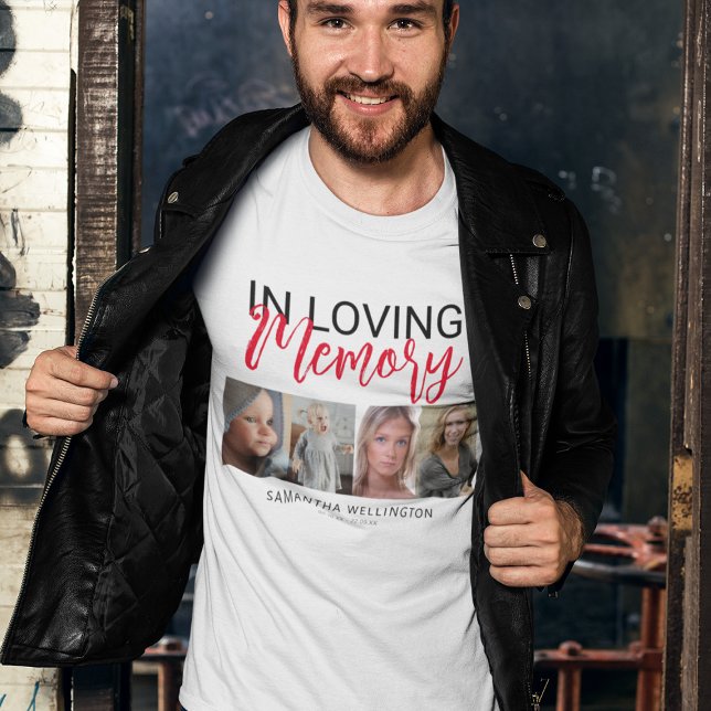 Elegante camiseta conmemorativa de 4 fotografías (Subido por el creador)