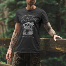 Elegante camiseta conmemorativa del cumpleaños