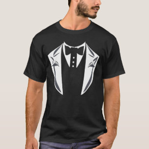 Elegante camiseta de hombres honrados y blancos de
