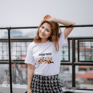 Elegante camiseta de mamá de perro