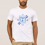 Elegante camiseta de moda israelí y bandera israel<br><div class="desc">Camiseta: Elegantes camisetas israelíes de moda y bandera israelí con texto/nombre personalizado hebreo - amo a mi país,  patriotas / hinchas deportivos</div>