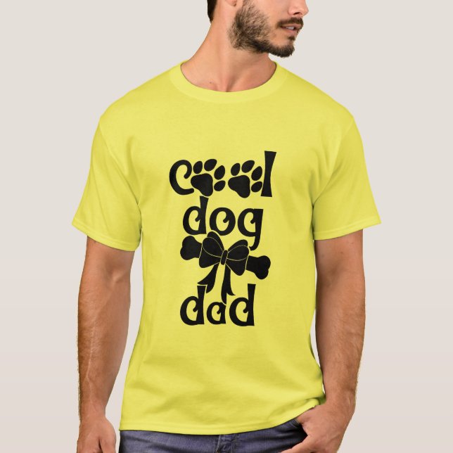 Elegante camiseta de papá de perro - Tee de amante (Anverso)