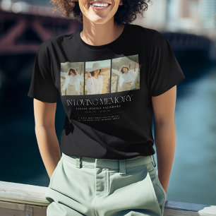 Elegante Camiseta de Recuerdo con 3 Fotos en Colag