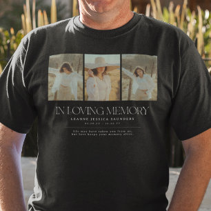 Elegante Camiseta de Recuerdo con 3 Fotos en Colag