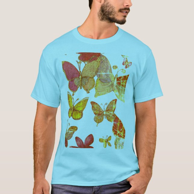 "Elegante camiseta de Swirl Butterfly (Anverso)