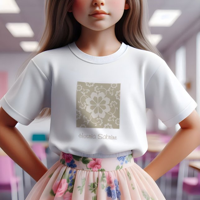 Elegante Camiseta Dorada Ornamental Vintage (Subido por el creador)