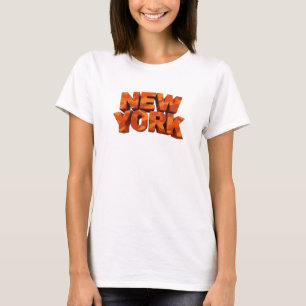 Elegante camiseta roja NEW YORK