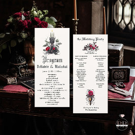 Elegante Candlestick Crimson Cherry Rosa