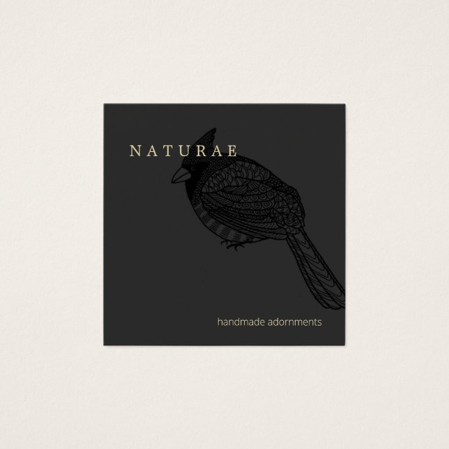 Elegante Cardinal Bird Creative Designer (Anverso)