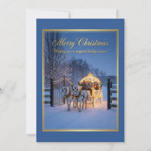 Elegante Carruaje de Navidad de Invierno
