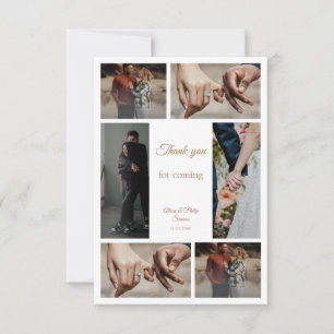 Elegante carta de agradecimiento minimalista de Co