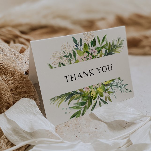 Elegante carta de agradecimiento por la vegetación (Subido por el creador)