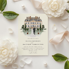Elegante casa de campo | Invitación a bodas de Vil