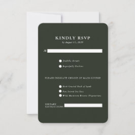 Elegante casa de campo | Ranch RSVP Card