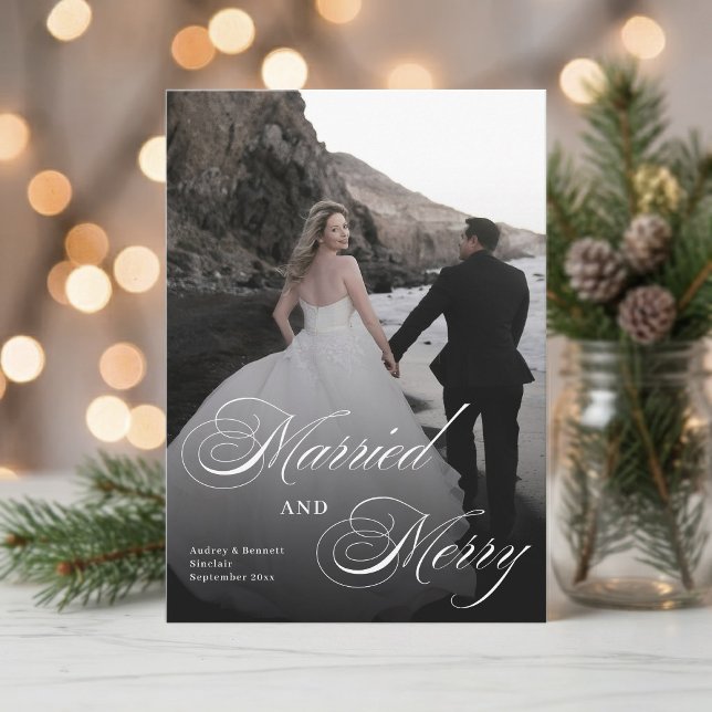 Elegante casados y alegres Navidad minimalista en  (Subido por el creador)