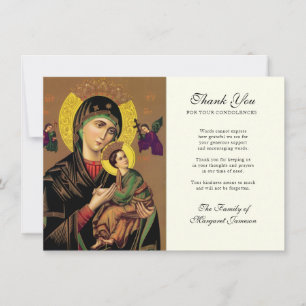 Elegante Católica Virgen María Agradecimiento por
