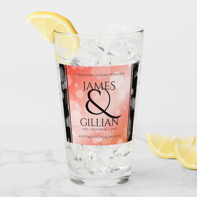 Elegante celebración del 35° aniversario del Boda  (Anverso (hielo))