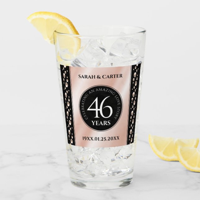 Elegante celebración del 46° Aniversario de la Bod (Anverso (hielo))