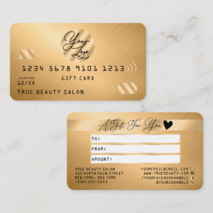 Elegante Certificado de Regalo con Logotipo de Cré