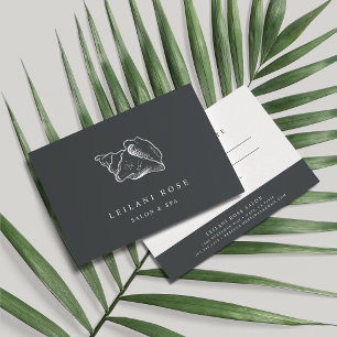 Elegante certificado de regalo de concha de plata
