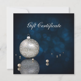 Elegante certificado de regalo de ornamento Purpur