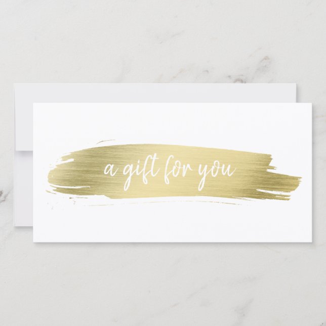 Elegante certificado de regalo de oro para empresa (Anverso)