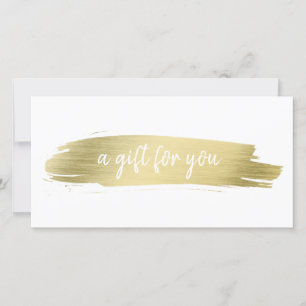 Elegante certificado de regalo de oro para empresa