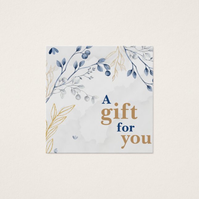 Elegante certificado de regalo de spa botánico (Anverso)