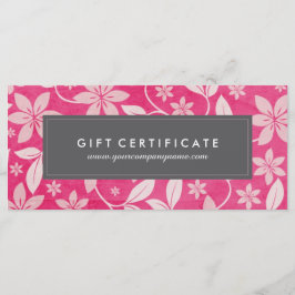 Elegante Certificado de Regalo Floral