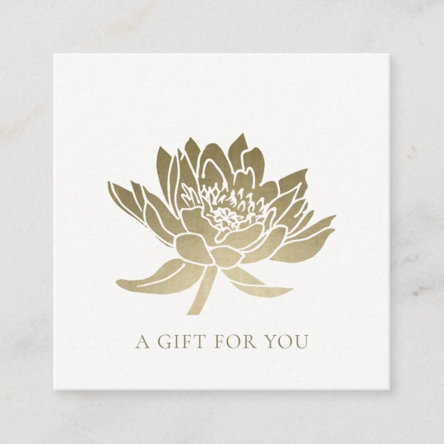 ELEGANTE CERTIFICADO DE REGALO FLORAL DE LOTE DE O (Anverso)