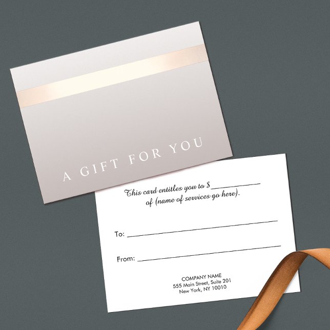 Elegante certificado de regalo moderno con rayas d (Subido por el creador)