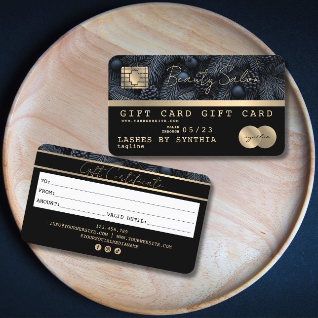 Elegante certificado moderno de regalo de tarjeta  (Subido por el creador)