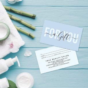 Elegante certificado moderno de regalo de tipograf