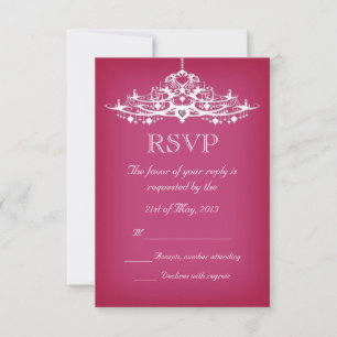 Elegante Chandelier Wedding RSVP