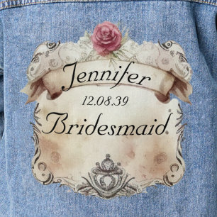 Elegante Chaqueta Vaquera Floral Personalizada par