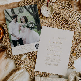 Elegante Charm Invitaciones de matrimonio con foto