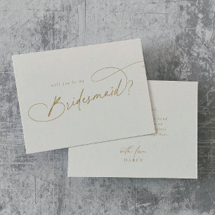 Elegante Charm Ivory Serás Mi Tarjeta De Noviaria