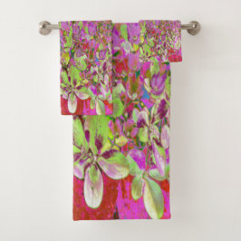 Elegante Chartreuse Verde, Rosa y Azul Hydrangea