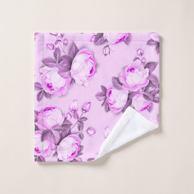 Elegante chic trendy floral rosa  (Toallita)