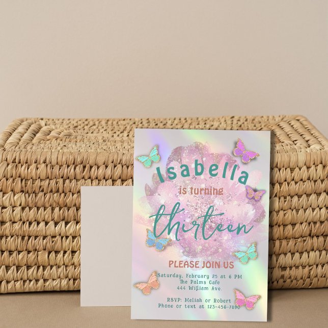 Elegante Chica de invitaciones a la fiesta de cump (Subido por el creador)