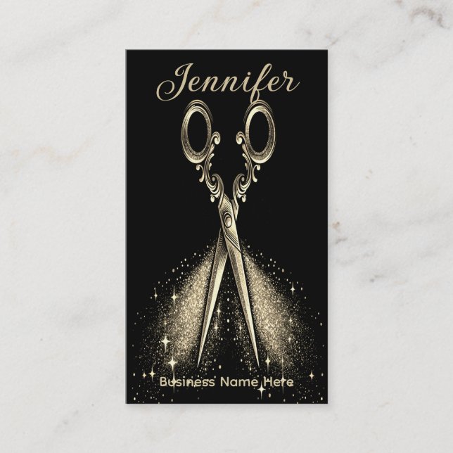 Elegante cita de Hairstylist Gold Glam (Anverso)