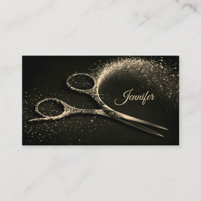 Elegante cita de Hairstylist Gold Glam (Anverso)