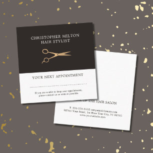 Elegante cita Gray Faux Gold Hairstylist