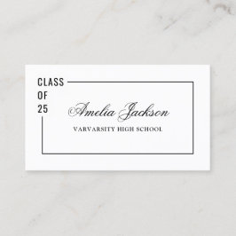 Elegante Clase De Moda De 25 Tarjeta De Nombre De