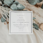 Elegante clásica invitación a la boda de la fronte<br><div class="desc">Elegante clásica invitación a la boda de la frontera</div>