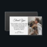 elegante clásico chic gracias imán de boda<br><div class="desc">foto por freepik.com
elegante clásico chic gracias imán de foto de boda</div>