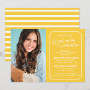 ELEGANTE CLÁSICO INVITACIÓN DE GRADUACIÓN FIESTA