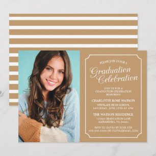 ELEGANTE CLÁSICO INVITACIÓN DE GRADUACIÓN FIESTA